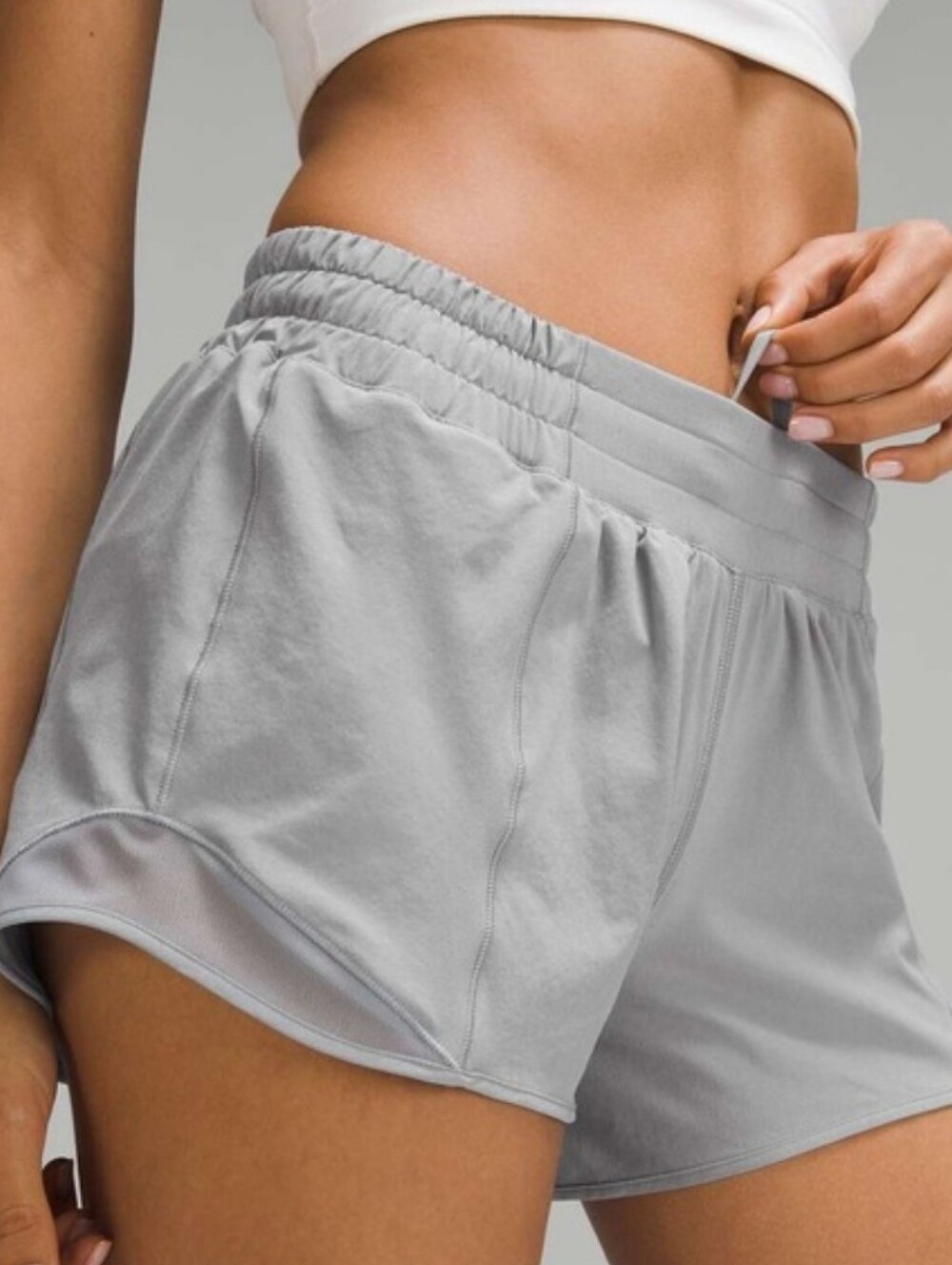 Lululemon Hotty Hot High-Rise Short 4" Rhino Grey Size 2